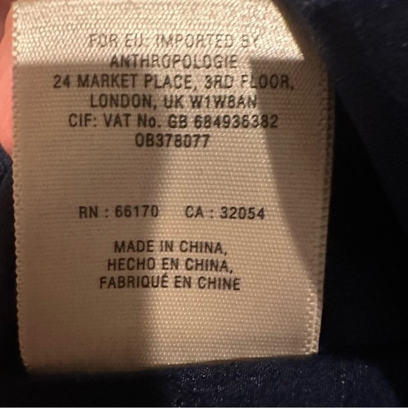 Anthropologie Maeve Eclipsed Midi Dress Stripe Paisley Mixed Print Blue Size 4 - Picture 10 of 12